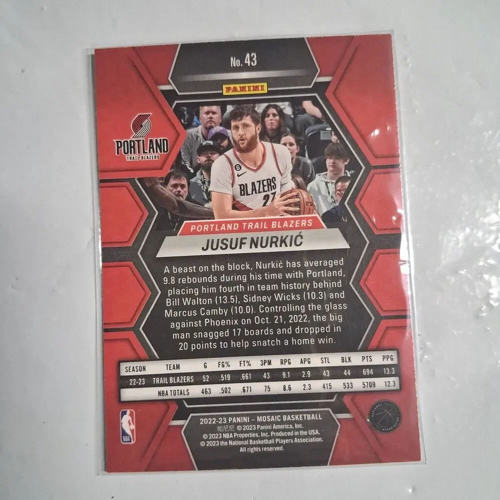 2022-23 Panini Mosaic - Jusuf Nurkic #43